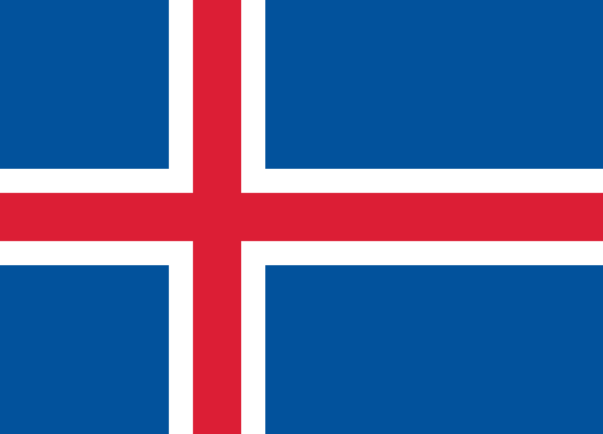 Drapeau Iceland / Íslandsfáni / JO PARIS 2024 / Tomorrowland Boom BE 2024